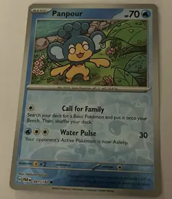 Pokemon TCG Panpour 041/182 Paradox Rift Reverse Holo Common - Image 1
