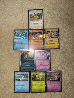 Pokemon PRISMATIC EVOLUTIONS Complete 9 Card Set NM Eevee Umbreon Sylveon Holo - Image 1