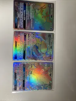 Tauros GX Kingdra Gx Alolan Muk Gx Rainbow Rare Lot 3pc Pokemon TCG Cards - Image 2