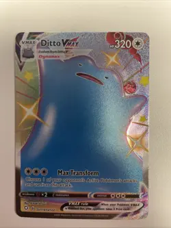 Pokemon TCG Ditto VMAX Shining Fates SV119/SV122 Holo Shiny Holo NM Free Ship - Image 1