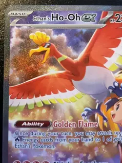Ethan's Ho-Oh EX 230/182 Special Illustration Rare Destined Rivals Pokemon TCG - Image 3
