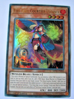 Yugioh! Fire King Courtier Ulcanix Mp25-En262 Ultra Rare Near Mint! - Image 1