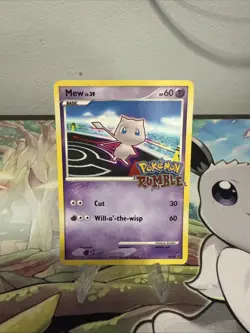 Mew Rumble 10/16 Holo Rare Pokemon Card 2009 Nintendo EXCLUSIVE PROMO LP+ - Image 1