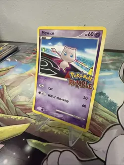 Mew Rumble 10/16 Holo Rare Pokemon Card 2009 Nintendo EXCLUSIVE PROMO LP+ - Image 3