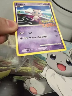 Mew Rumble 10/16 Holo Rare Pokemon Card 2009 Nintendo EXCLUSIVE PROMO LP+ - Image 4