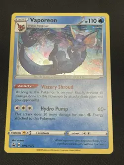 Vaporeon Promo SWSH: Sword & Shield Promo Cards SWSH072 LP-NM - Image 1