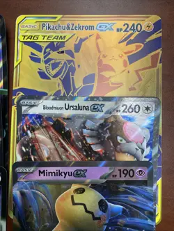 Pokemon Jumbo Cards - Lot of 6 - Pikachu Zekrom GX Rayquaza Lucario Jirachi - Image 2