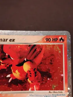 Magmar ex 100/109 Ruby and Sapphire Holo Rare 2003 Vintage Pokemon Card LP - Image 3