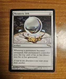 Mesmeric Orb MTG Mirrodin Rare Magic the Gathering Card LP- - Image 1