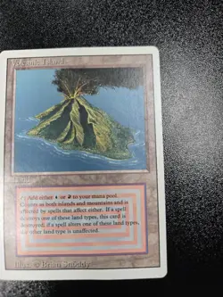 Vintage Magic The Gathering VOLCANIC ISLAND Card Revised Dual Land Brian Snoddy - Image 5