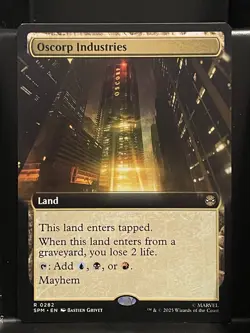 Oscorp Industries EXTENDED #282 NM/M MTG Spiderman Magic Card - Image 1