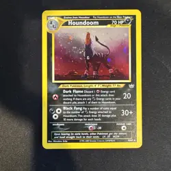 Pokemon TCG Houndoom Neo Revelation Holo Card 8/64 Unlimited Rare NM - Image 1