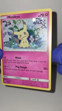 Mimikyu Promo SM163 Team Up Blister Pokemon Card Sun & Moon Holo - Image 2