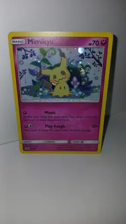 Mimikyu Promo SM163 Team Up Blister Pokemon Card Sun & Moon Holo - Image 3