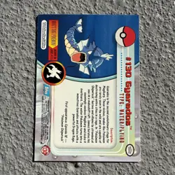 Gyarados #130 Pokemon Topps Card TV Animation Series Non Holo Blue Logo - Image 2