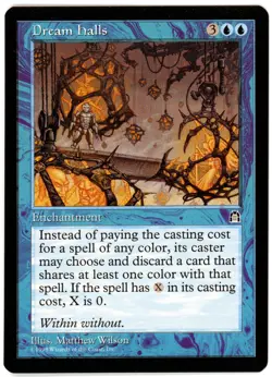 1X DREAM HALLS [STH - STRONGHOLD] - MTG VINTAGE RESERVE LIST CARD [EXCELLENT] - Image 1