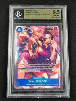One Piece BECKETT 9.5 Romance Dawn Boa Hancock OP01-078 Graded Card - Image 1