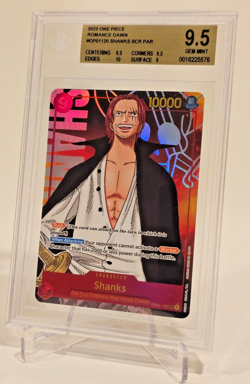 ONE PIECE Card Game Romance Dawn BGS 9.5 Shanks (Alt Art) OP01-120 SEC GEM MINT - Image 3
