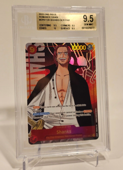 ONE PIECE Card Game Romance Dawn BGS 9.5 Shanks (Alt Art) OP01-120 SEC GEM MINT - Image 4
