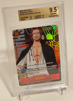ONE PIECE Card Game Romance Dawn BGS 9.5 Shanks (Alt Art) OP01-120 SEC GEM MINT - Image 5