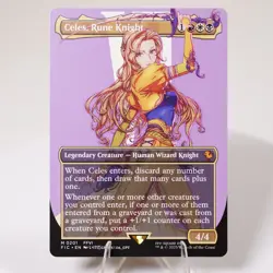 Celes, Rune Knight Borderless 201 Regular Final Fantasy FIC MTG NM See Video - Image 1