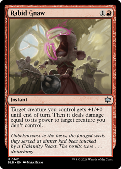 Rabid Gnaw [Bloomburrow] Magic MTG - Image 1