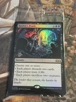 MTG - 1x Rankle’s Prank - Prerelease Foil Wilds of Eldraine NM Sealed - Image 1