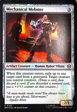 Mechanical Mobster Foil C Marvel's Spider-Man 168 NM - Image 1