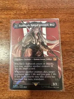 Sephiroth, Fabled SOLDIER (Borderless) (Surge Foil) - FINAL FANTASY (FIN) - Image 3