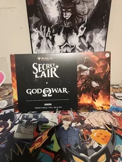 MTG God of War: Greek Foil Edition Secret Lair Playstation New Sealed In Hand! - Image 1