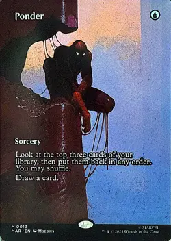 Ponder (Borderless) Non- Foil M Marvel Universe Eternal-Legal 13 NM - Image 1