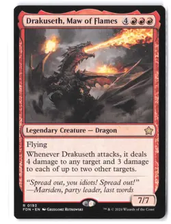 Drakuseth, Maw of Flames #193 Foundations NM - Image 1