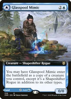 Glasspool Mimic // Glasspool Shore (Extended) [Zendikar Rising Extended Art] - Image 1