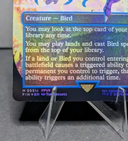 Neon Blue Traveling Chocobo - Final Fantasy - Borderless MTG Foil NM - Image 5