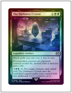 1x The Darkness Crystal, Foil, Final Fantasy, Magic MTG NM - Image 1