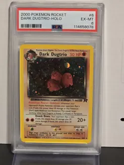 Pokemon Team Rocket DARK DUGTRIO HOLO 23/82 PSA 6 - Image 1