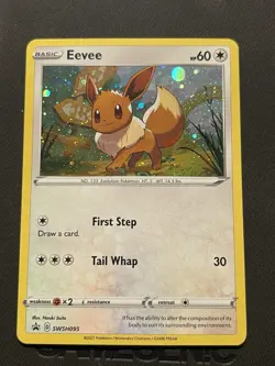 Pokemon TCG - EEVEE - SWSH095 - COSMOS HOLO SWORD & SHIELD 2021 NM - Image 1