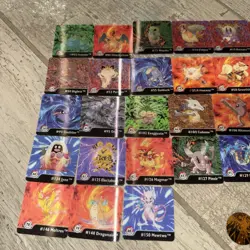 MASSIVE Pokemon Vintage Art Box Lot Of Lenticular Flipz, Stickers 112 Pieces 🔥 - Image 2