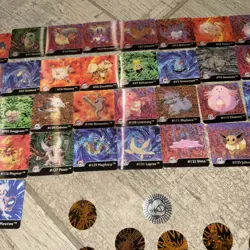 MASSIVE Pokemon Vintage Art Box Lot Of Lenticular Flipz, Stickers 112 Pieces 🔥 - Image 3