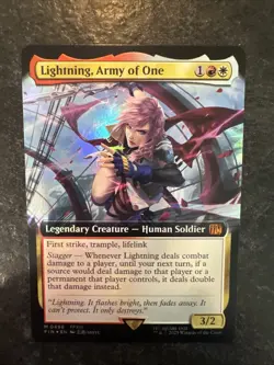 Lightning, Army of One (Extended Art) Final Fantasy Foil - Image 1