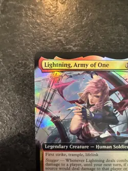 Lightning, Army of One (Extended Art) Final Fantasy Foil - Image 3