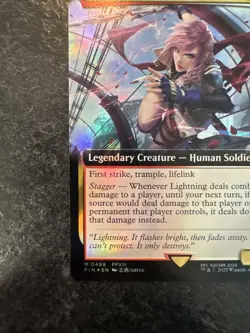 Lightning, Army of One (Extended Art) Final Fantasy Foil - Image 4
