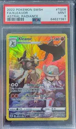 Kleavor TG08/TG30 Swsh10: Astral Radiance Trainer Gallery Holo Pokemon PSA 9 - Image 1