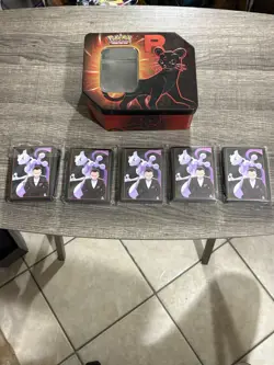 DESTINED RIVALS (325) Sleeves Pokemon Lot Bundle W/Team Rockets Persian Tin - Image 1