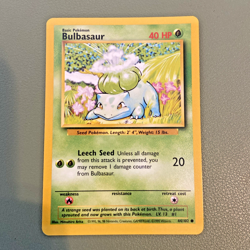 Pokemon TCG Bulbasaur Base Set 44/102 Regular NEAR MINT NM - Image 1