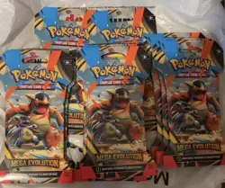 Pokemon TCG Mega Evolution Sleeved Booster Packs LOT of 10 Brand New Sealed - Image 1