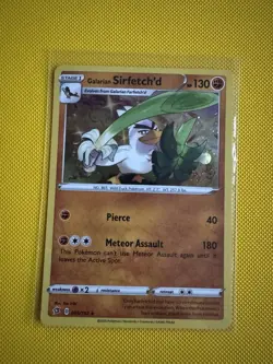 Pokemon Galarian Sirfetch'd Holo Rare SWSH02: Rebel Clash 095/192 - Image 1
