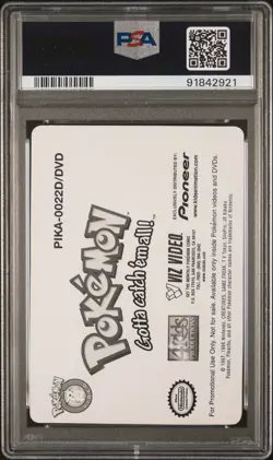 2000 POKEMON PIONEER LENTICULAR PROMO #22 HANG TEN, PIKACHU PSA 9 - Image 2
