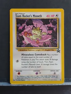 Team Rocket's Meowth 18/53; 2000 WOTC Promo; Pokemon - Image 1