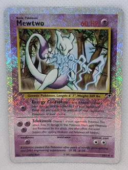 Mewtwo Reverse Holo Rare Legendary Collection 29/110 Pokemon TCG Nintendo MP - Image 1